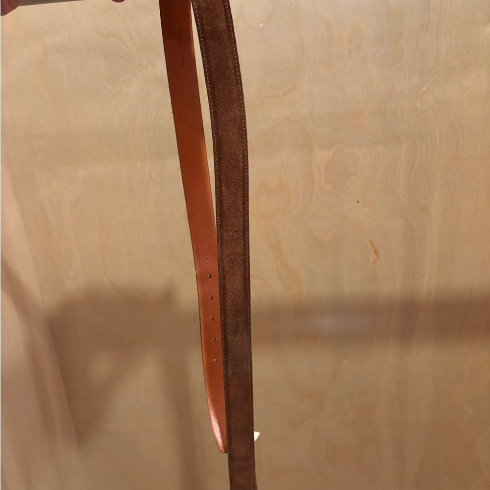Ralph Lauren Brown Suede Belt